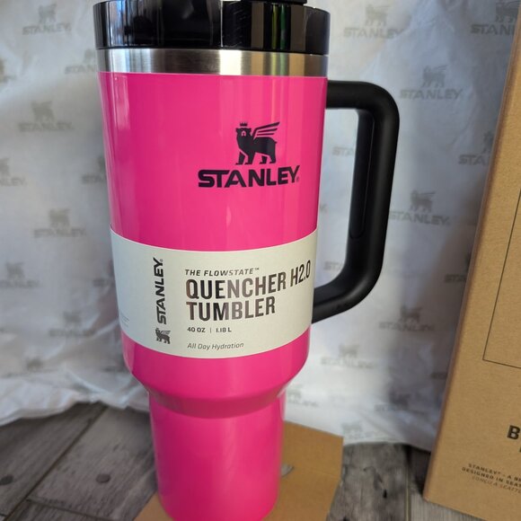 Stanley, Quencher H2.0 Flowstate™ Tumbler, 40oz, Neon Pink, New & Auth in Box - Picture 3 of 7